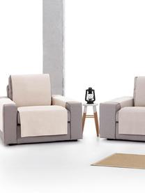 Funda de sillón Levante, 65% algodón, 35% poliéster, Beige, An 55 x L 220 cm
