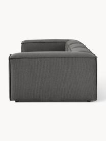 Modulares Sofa Lennon (4-Sitzer), Bezug: 100 % Polyester Der strap, Gestell: Massives Kiefernholz, Spe, Füße: Kunststoff Dieses Produkt, Webstoff Anthrazit, B 327 x T 119 cm