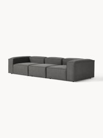 Sofá modular Lennon (4 plazas), Tapizado: 100% poliéster Alta resis, Estructura: madera contrachapada de p, Patas: plástico Este producto es, Tejido gris antracita, An 327 x F 119 cm