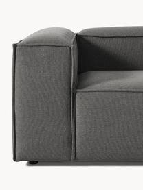 Modulares Sofa Lennon (4-Sitzer), Bezug: 100 % Polyester Der strap, Gestell: Massives Kiefernholz, Spe, Webstoff Anthrazit, B 327 x T 119 cm