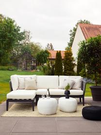 Garten-Lounge-Ecksofa Caline, Bezug: 100 % Polyester Der hochw, Gestell: Aluminium, Off White, Anthrazit, B 149 x T 77 cm, Eckteil links