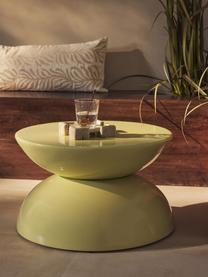 Tavolino da giardino da interno-esterno Gigi, Plastica, metallo verniciato a polvere, Verde chiaro, Larg. 65 x Alt. 35 cm
