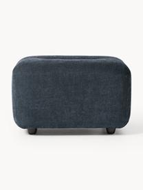 Hocker Stella, Bezug: 85 % Polyester, 15 % Baum, Gestell: Massives Buchenholz, Span, Webstoff Denimblau, B 71 x H 43 cm