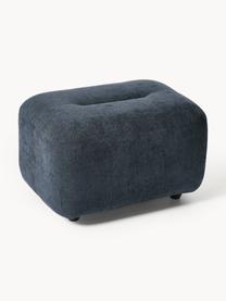 Pouf Stella, Tissu bleu denim, larg. 71 x haut. 43 cm