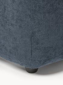 Hocker Stella, Bezug: 85 % Polyester, 15 % Baum, Gestell: Massives Buchenholz, Span, Webstoff Denimblau, B 71 x H 43 cm