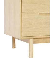 Šatní skříň z dubové dýhy Cassy, Světlé dřevo, Š 100 cm, V 195 cm