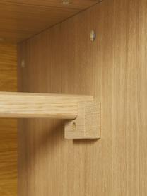 Kleine kledingkast Cassy, 2 deuren, Poten: massief eikenhout Dit pro, Eikenhout, B 100 x H 195 cm