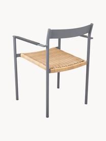 Zahradní židle DK, 2 ks, Světle šedá, béžová, Š 55 cm, H 54 cm
