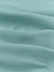 Strandlaken St Tropez met strepen en franjes, 100% katoen, Turquoise, wit, B 100 x L 200 cm