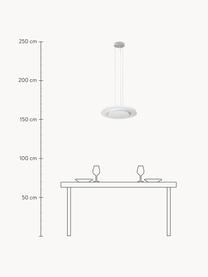 Lampada a sospensione a LED Futuro, Paralume: alluminio verniciato a po, Baldacchino: metallo verniciato a polv, Bianco, Ø 47 x Alt. 5 cm