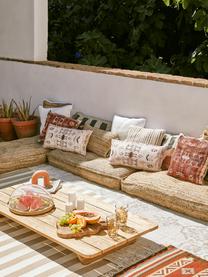 Poszewka na poduszkę Tanger, 100% bawełna, Beżowy, odcienie czerwonego, S 30 x D 60 cm