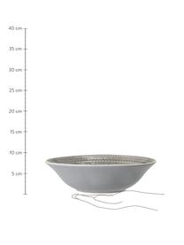 Handgemaakte schaal Rani in Marokkaanse stijl, Ø 27 cm, Keramiek, Grijs, Ø 27 x H 8 cm