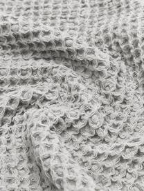 Colcha de algodón con estructura gofre Lois, 100% algodón, Gris claro, An 180 x L 260 cm (para camas de 140 x 200 cm)