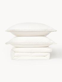 Gewaschener Baumwoll-Bettdeckenbezug Adoria mit Rüschen, Webart: Renforcé Renforcé besteht, Weiß, B 200 x L 200 cm