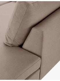 Ecksofa Luna, Bezug: 100 % Polyester, Oeko-Tex, Gestell: Massives Buchenholz, Schi, Webstoff Taupe, B 280 x T 184 cm, Eckteil links