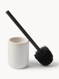 Brosse pour WC Amper, Blanc cassé, haute brillance, Ø 10 x haut. 35 cm