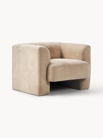 Fauteuil Bobi, Bekleding: 88% polyester, 12% nylon , Frame: massief grenenhout (FSC-g, Geweven stof beige, B 100 x H 82 cm