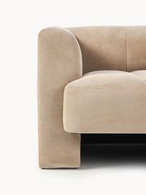 Fauteuil Bobi, Bekleding: 88% polyester, 12% nylon , Frame: massief grenenhout, Geweven stof beige, B 100 x H 82 cm