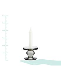 Candelabro Andre, Vidrio, Gris, Ø 8 x Al 7 cm