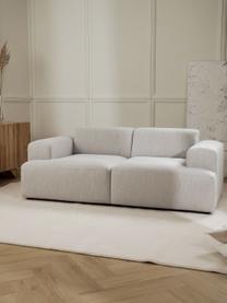 Sofa Melva (2-Sitzer), Bezug: 100% Polyester Der hochwe, Gestell: Massives Kiefernholz, Spa, Füße: Kunststoff Dieses Produkt, Webstoff Hellgrau, B 198 x T 101 cm