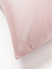 Poszewka na poduszkę z satyny bawełnianej Comfort, Blady różowy, S 40 x D 80 cm