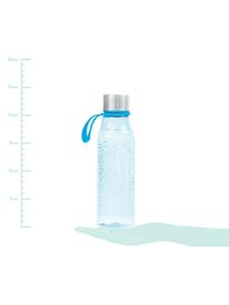 Kleine To Go Trinkflasche Lean, Flasche: Tritan (Kunststoff), BPA-, Hellblau, Stahl, 570 ml