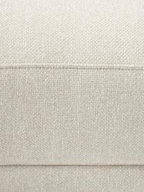 Sofa-Hocker Fluente, Bezug: 80% Polyester, 20% Ramie , Gestell: Massives Kiefernholz, Webstoff Hellbeige, B 62 x T 50 cm