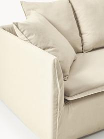 Ecksofa Mila (3-Sitzer), Bezug: 100% Polyester Der hochwe, Gestell: Kieferholz, Faserplatte, , Webstoff Dunkelbeige, B 230 x T 170 cm, Eckteil rechts