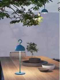 Lampada piccola da esterno a LED con luce regolabile Hook, Lampada: alluminio rivestito, Grigio blu, Ø 11 x Alt. 36 cm