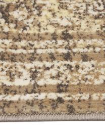 Tapis vintage tons beiges Rugged, 66 % viscose, 25 % coton, 9 % polyester, Beige, brun, larg. 170 x long. 240 cm (taille M)