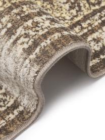 Tapis vintage tons beiges Rugged, 66 % viscose, 25 % coton, 9 % polyester, Beige, brun, larg. 170 x long. 240 cm (taille M)