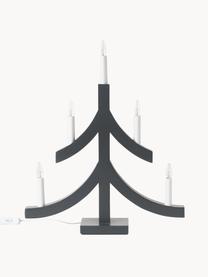 Lámpara LED árbol navideño de madera Pagod, Estructura: madera, Gris antracita, blanco, An 40 x Al 48 cm