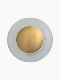 Lampa sufitowa ze szkła dmuchanego Horizon, Stelaż: metal powlekany, Transparentny, odcienie złotego, Ø 21 x G 17 cm