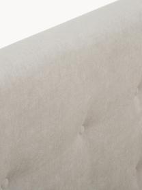 Łóżko tapicerowane z miejscem do przechowywania Star, Tapicerka: poliester (tkanina strukt, Korpus: lite drewno sosnowe i pły, Jasnobeżowa tkanina, S 160 x D 200 cm