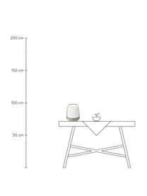 Mobiele dimbare outdoor tafellamp Lite-up, Lampenkap: kunststof, Olijfgroen, Ø 20 x H 26 cm