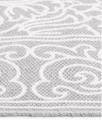 Ręcznie tkany dywan z bawełny z chwostami Salima, 100% bawełna, Jasny szary, kremowobiały, S 70 x D 140 cm (Rozmiar XS)
