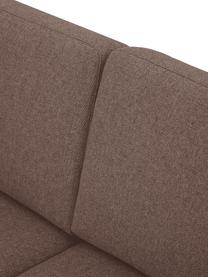 Sofa narożna Fluente, Tapicerka: 100% poliester Dzięki tka, Stelaż: lite drewno sosnowe z cer, Nogi: metal malowany proszkowo, Nugatowa tkanina, S 198 x G 152 cm, lewostronna