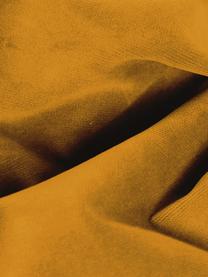 Sametová rohová pohovka Moby, Horčicově žlutá, Š 280 cm, H 160 cm, levé rohové provedení