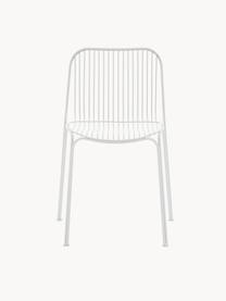 Silla para exterior Hiray, Acero galvanizado pintado, Blanco, An 53 x F 55 cm