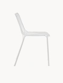 Chaise de jardin Hiray, Acier galvanisé, laqué, Blanc, larg. 53 x prof. 55 cm