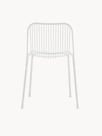 Záhradná stolička Hiray, Pozinkovaná oceľ, lakovaná, Biela, Š 53 x H 55 cm