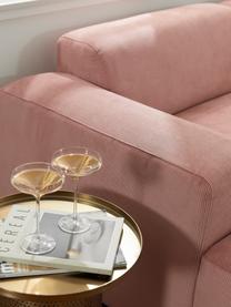 Ručne fúkaný pohár na šampanské Space so zlatým detailom, 2 ks, Priesvitná zlatá