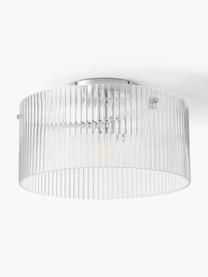 Lampa sufitowa ze szkła Emmi, Odcienie chromu, transparentny, Ø 35 x W 17 cm