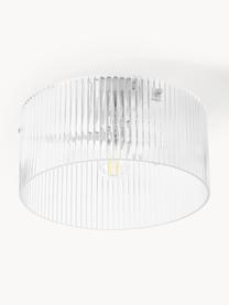 Lampa sufitowa ze szkła Emmi, Odcienie chromu, transparentny, Ø 35 x W 17 cm