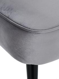 Fauteuil cocktail en velours Robine, Gris