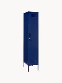 Petite armoire The Skinny, Métal, enduit, Bleu foncé, larg. 35 x haut. 183 cm