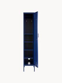 Armadietto piccolo The Skinny, Acciaio verniciato a polvere, Blu scuro, Larg. 35 x Alt. 183 cm