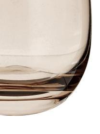 Verres à eau bruns qualité supérieure Sora, 6 pièces, Verre, Brun clair, Ø 8 x haut. 10 cm