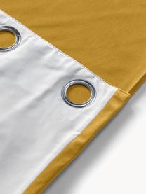 Zatemňovací závěsy s kroužky Rush, 2 ks, 100 % polyester (recyklovaný), certifikace GRS, Horčicově žlutá, Š 135 cm, D 260 cm