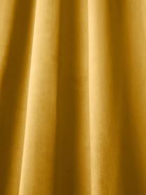 Cortinas oscurecedoras de terciopelo con ojales Rush, 2 uds., 100% poliéster (reciclado) con certificado GRS, Amarillo, An 135 x L 260 cm